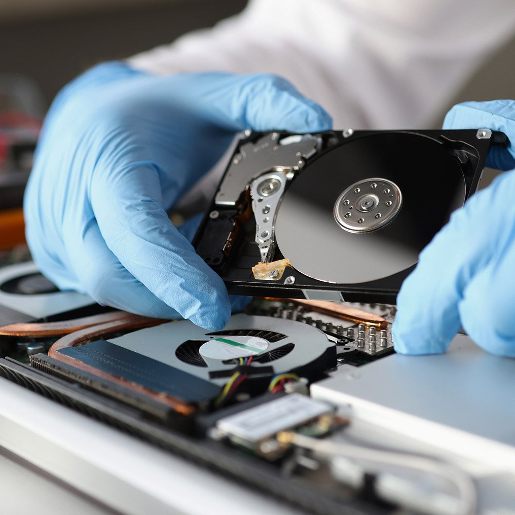 Image showing a hard drive being removed