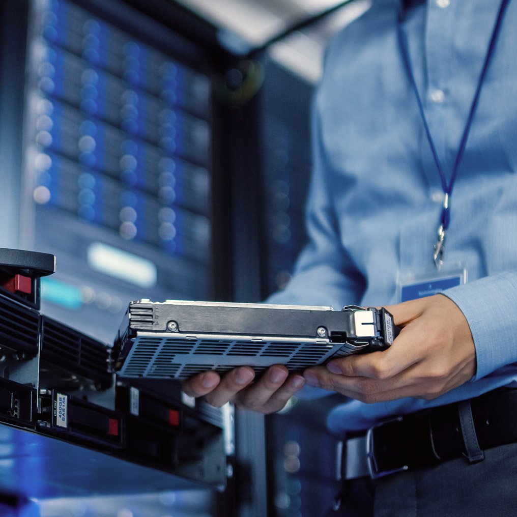 Image showing server hardware deployment